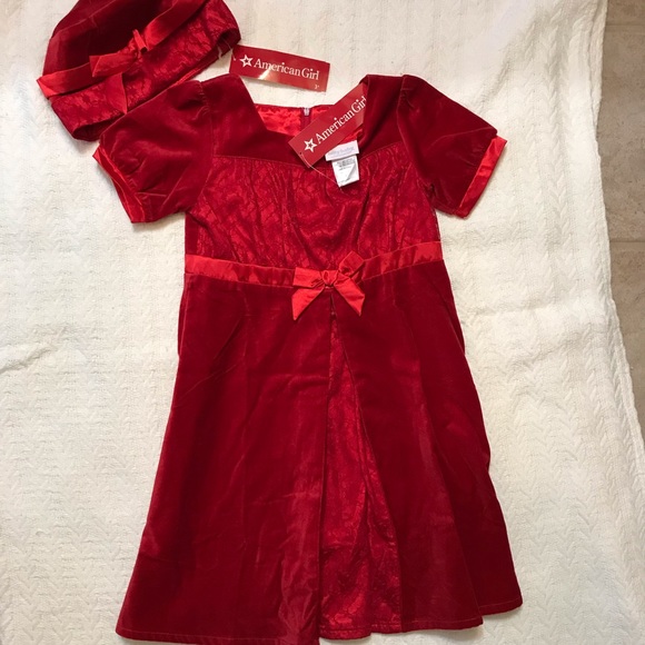 American Girl Other - NWT American Girl Sweet Scarlet Girls Dress Size 7